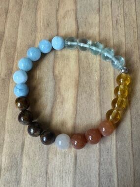 Kindness Bracelet | Citrine, Aquamarine & Green Aventurine | Evolve Mala